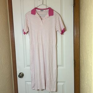 Vintage 90’s, White and pink t-shirt dress